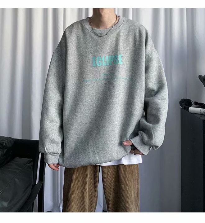ins%20trendy%20brand%20crewneck%20sweatshirt%20men's%20Korean%20version%20trend%20simple%20autumn%20new%20hoodless%20loose%20autumn%20loose%20upper%20clothes%20-%20Image%206