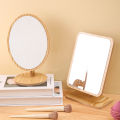 Wooden makeup mirror can be spliced with rotating mirror, desktop high-definition mirror, desktop dressing mirror, large princess makeup mirror.