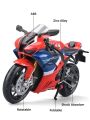 1/12 Honda CBR 1000RR Fireblade Toy Motorcycle RMZ City Diecast Metal Model 1:12 Racing Miniature Collection Gift For Boy Kid.