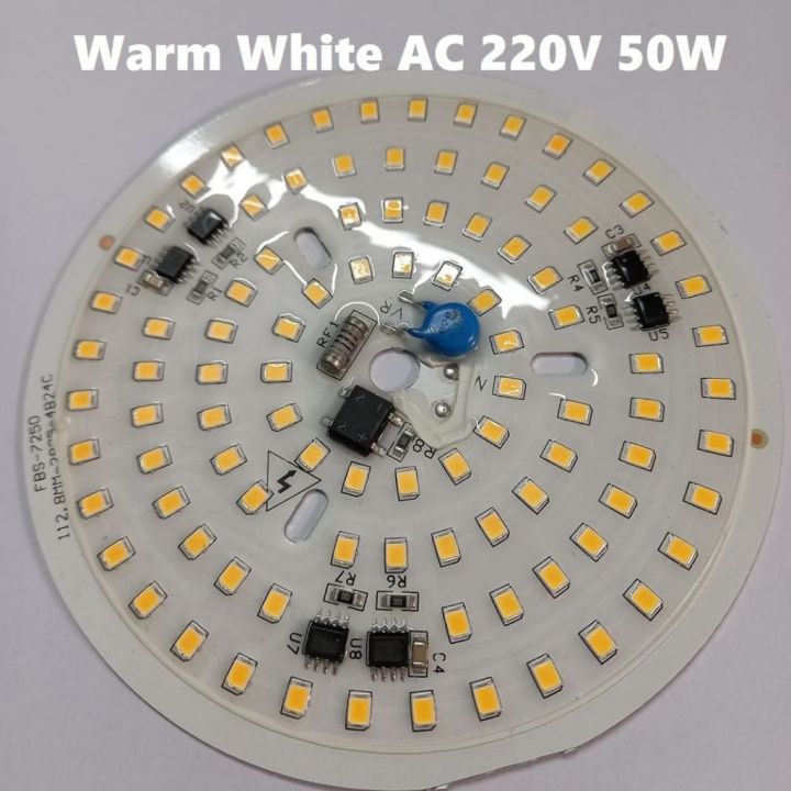WARM%20WHITE%20Waterproof%20112mm%20ROUND%20White%2050W%20DIRECT%20AC%20220V%2050Watt%20LED%20Light%20Bulbs%2096Pcs%20Warm%20White%20SMD%20LED%20Light%20Plate%20With%20MOV%20Integrated%20IC%20Driver%20-%20Image%202