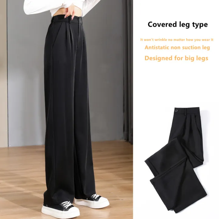 Women'S%20Loose%20Spring%20Summer%202024%20New%20High%20Waist%20Wide%20Legs%20Slim%20Casual%20Trousers%20Korean%20Fashion%20Trend%20Female%20Suit%20Straight%20Pants%20-%20Image%205