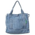 Denim Bags For Women Large Shoulder Bag With Zipper Jeans Shopping Bag Canvas Messenger Bag Y2K Satchel Eco Bag Korean Handbags. 