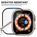 Tempered Glass Film for Apple Watch Ultra/Ultra2 Privacy Screen Protector Anti-Spy Anti-Scratch for Apple Watch 49mm T900 Ultra Y80 Ultara & Other 49MM Watch.