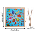 Premium Quality - Wooden Magnetic Games Fishing Toys Game Catch Worm Educational For Children Gifts Puzzle Toys - Trend and Need full. 