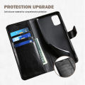 Lereach For INFINIX NOTE 10 Pro case high-end PU flip phone case X695 back cover wallet card insertion cover screen protector bracket.