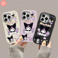 For Vivo Y27 Y22 Y20 Y21 Y15 Y02s Y17s Y33s Y20s Y11s Y21s Y12 Y20i Y27s Y36 Y02 Y15A Y91C Y17 V25 Y15s V25E Y16s V29 Cartoon Kuromi Love Heart Luxury Painting Metal Lens Case. 