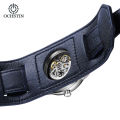 Ochstin brand fashion business, luxury, leather strap, waterproof, automatic mechanical men's watch. 