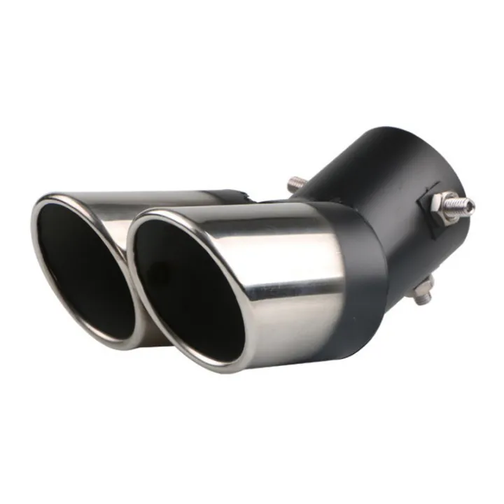 Car%20Universal%2063mm%20Stainless%20Steel%20Dual%20Outlet%20Exhaust%20Pipe%20Muffler%20Tail%20Throat%20Muffler%20Tip%20Pipe%20Grilled%20Black%20-%20Image%204