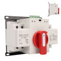 400V Dual Power Auto Transfer Switch Red Handle 125A Generator Changeover Switch. 