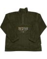 Letter & National Flag Embroidery Long Sleeve Polar Fleece Polo Sweatshirt S-3XL. 