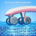 EMS Face Lifting Roller RF Double Chin V Face Shaped Facial Massager Jaw Cheek Thin Slimming Facial Lift Up Belt Skin Care Tool.