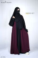 Glam Touch- 3 Part High Quality FARAH ABAYA SET(Gown + Koti/Kimono + Matching Hijab) Made With Premium Dubai Cherry Fabric for Muslim Women. 