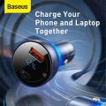 Baseus 65W PPS USB Type C Dual Port PD QC Fast Charging Car Charger.