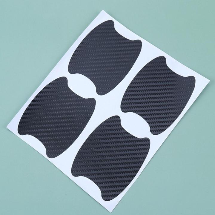 【Mary DAI Store】4PCS/Set Car Sticker Carbon Fiber Scratches Resistant Cover Auto Protection Exterior Styling Car Stickers