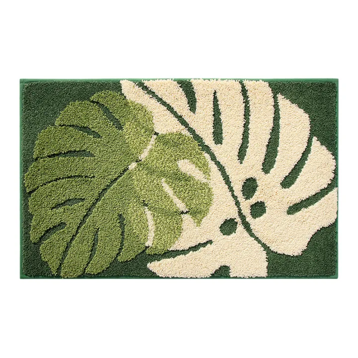 Green%20Leaves%20Bath%20Mats%20Non-slip%20Absorbent%20Machine%20Washable%20Floor%20Mat%20Bedroom%20Carpet%20Rugs%2050x80cm%20-%20Image%207