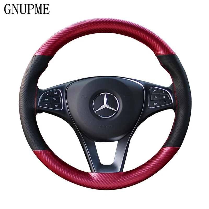 【3C VictoryEagle】Anti-slip Car Steering Wheel 38cm DIY Braid And Thread Soft Artificial Car Steering Wheel Covers