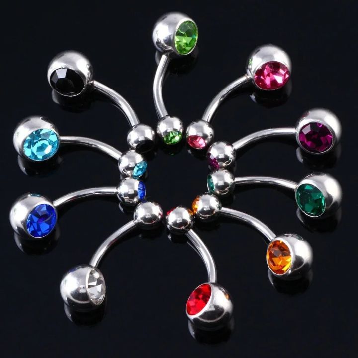 2/5/10PCS%20Crystal%20Belly%20Button%20Piercing%20Set%20Stainless%20Steel%20Zircon%20Belly%20Piercing%20Bulk%20Cz%20Navel%20Barbell%20Pack%20Piercing%20Ombligo%20-%20Image%204
