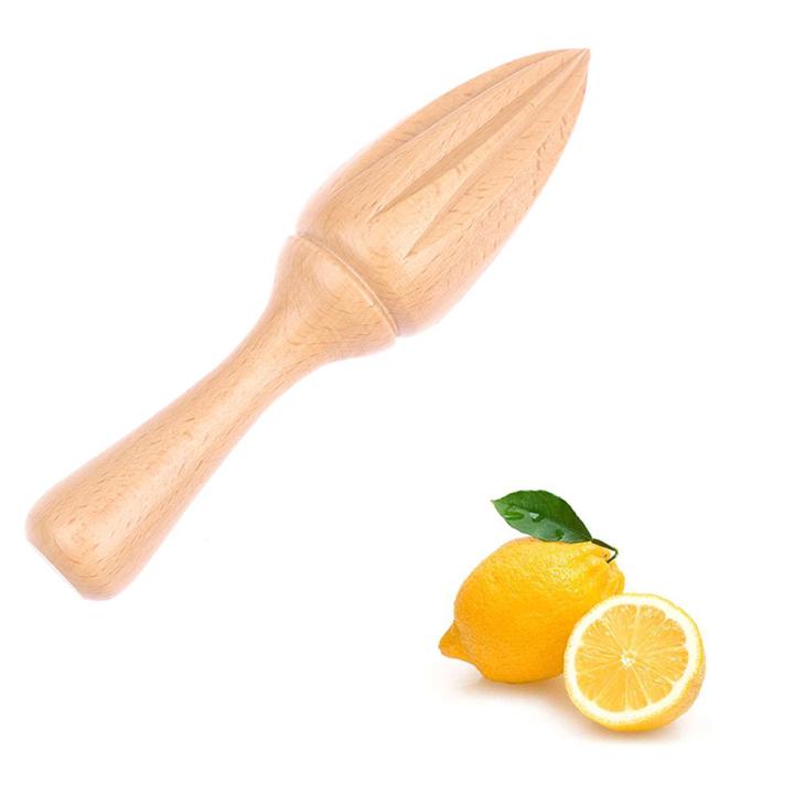 【Online】 Wooden Lemon Squeezer Manual Juicer Fruit Orange