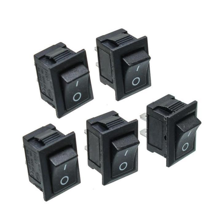 Micro Rocker Switch 5Pcs or 10 pcs or 15 pcs- 6A BLACK Color MICRO Rocker Switch 3 Pin 6A ...