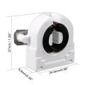2-10Pcs G5-F288 T5 T8 Fluorescent Light Holder G5 G13 Base Non-Shunted Tombstone Lamp Socket AC 500V 2A for LED Fluorescent Tube. 