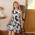 2 4 6 8 10 12 14 Years Children's Summer Dresses Cute Sweet Baby Girls Dresses Floral Printed Dresses for Girls Kids Clothes. 