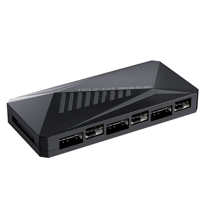 TEUCER%20LP-6P%20ARGB%20Controller%203Pin%20and%204Pin%20Multi%20Way%20Splitter%201%20to%206%20Case%20Fan%20Extension%20Cable%20Adapter%20PC%20Cooling%20Fan%20HUB%20-%20Image%207