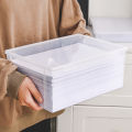 WORTHBUY Multifunctional Plastic Storage Box For Office Supplies Transparent A4 Paper Storage Case Home Desktop Organizer. 