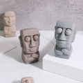MoupBoi 1pc Moai Statue Squeeze Toy Easter Island Funny Facial Expression Squishy Toys Anxiety Relief Toy For Kids Gift Random Color. 