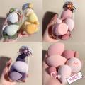 6pcs set Beauty Blender Makeup Sponge Blending Puff Flawless Powder Smooth Beauty Sponge Floral Jar. 