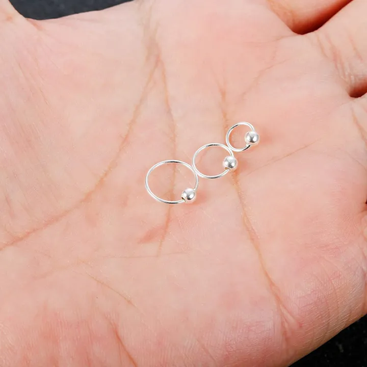 1PC%20100%25%20Real%20925%20Sterling%20Silver%20CBR%20Nose%20Piercing%20Septum%20Ring%20Silver%20Captive%20Bead%20Ring%20Cartilage%20Tragus%20Piercing%20Earrings%2020G%20-%20Image%205