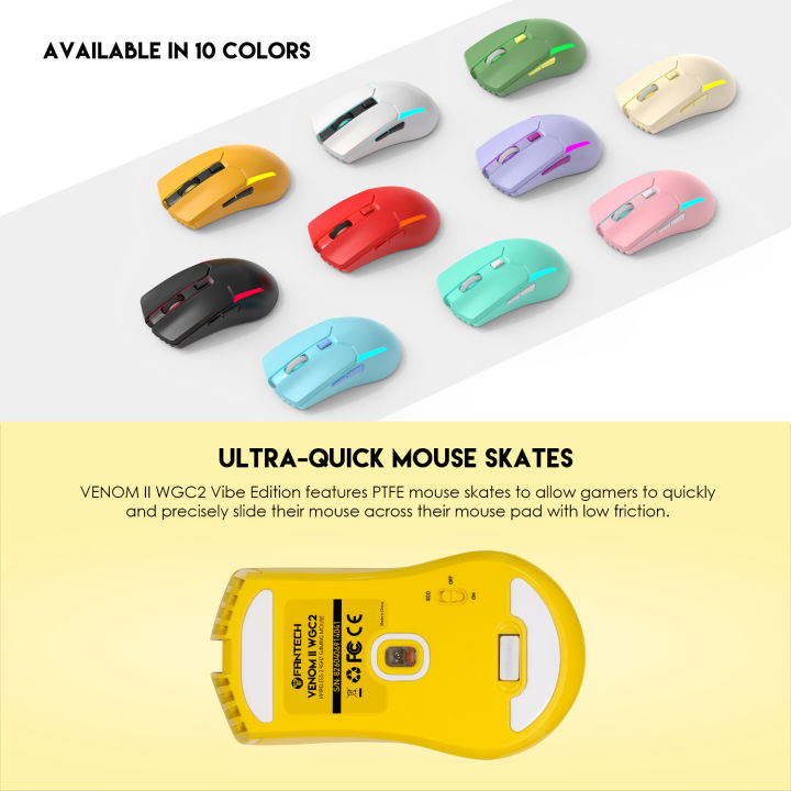 FANTECH%20WGC2%20VENOM%20II%202.4G%20Wireless%20Gaming%20Mouse%20Pixart%203212%202400DPI%20RGB%20Rechargeable%20Mouse%20Ergonomic%20Mice%20For%20Laptop%20PC%20BLACK%20-%20Image%203