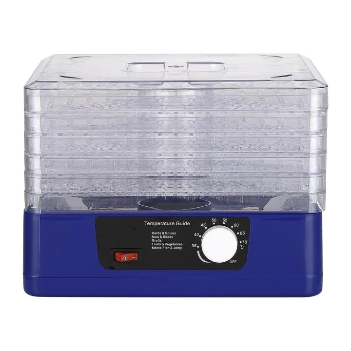 Migeet 5 Trays Food Dehydrator Automatic Power Off Food Dehydrator Adjustable Intelligent Food Dehydrator for Jerky Meat Herbs Fruit Dryer Machine with Digital Timer and Temperature Control