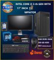 Intel Core i3 3th Generation RAM 8GB HDD 500GB Graphics 2GB Built in Gaming PC Win 10 64 Bit And 'Monitor 17 inch' Keyboard & Mouse Full NEW Desktop Computer Set. 