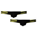 ORLVS 2Pcs Cotton Floral Soft Underwear Men Thongs Men Jockstraps Popular Jockstrap G String men Pouch Underwear Pouch OR503.