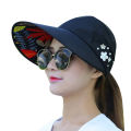 【3C VictoryEagle】Summer Women Anti-UV Foldable Visor Cap Wide Brim Outdoor.