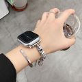 Suitable for Huawei Apple Watch strap applewatchS8 niche high-end women's small fragrance Pandola bracelet. 