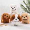 【selevn roind】Plush Electric Puppy Walk Bark Nod Wag Tail Simulation Electric Dog Bottom Switch Electric Pet Kids Toys For Kids Birthday Gift.