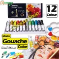 Maries Gouache Colour Paint 12 Color 12ML Tubes. 