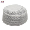 White Net High Quality Cotton Prayer Tupi-1pc.