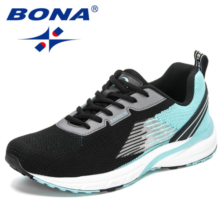 BONA New Popular Style Men Running Mesh Weaving Upper Sport Shoes