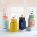 Kids Water Bottle Vacuum insulated stainless steel thermos with straw Dishwasher Safe Double Wall Tumbler Travel Cup (Girls/Boys) - 12oz (12oz multi). 