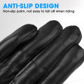 Gloves Winter PU Flannel Riding Warm Thickened Cold Protection Outdoor Cycling Touch Screen Leather Gloves 1Pair. 
