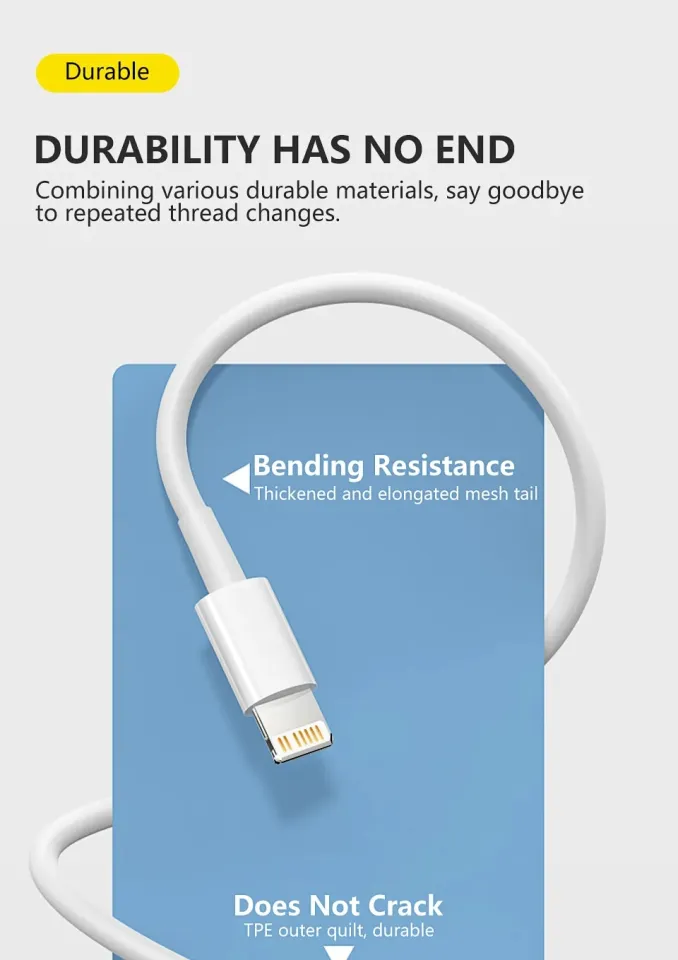 Lightning Cable No Charging Port On Iphone 12 Original USB Cable