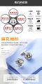 Men's Metal Round Twist French Cufflinks Set. 