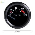 Oil Temp Gauge Universal Oil Temperature Gauge for Car Truck Automotive. 