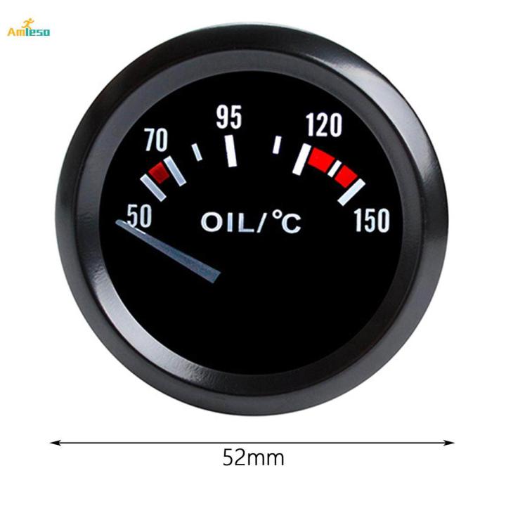 Oil Temp Gauge Universal Oil Temperature Gauge for Car Truck Automotive