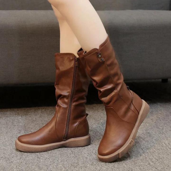 Women Thigh High Boots Women Modern Boots Zippers Outdoor Female