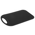 4X Plastic Chopping Block Meat Vegetable Cutting Board Non-Slip Anti Overflow with Hang Hole Chopping Board Black.