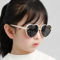 Shang heart shaped sunglasses 1/2 piece when kids vintage cute pink cartoon sunglasses frame girls boys baby kids glasses goggles. 