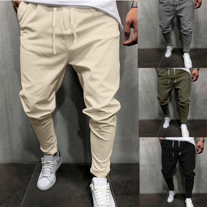 Summer%20men's%20cotton%20linen%20pants%20casual%20linen%20trousers%20casual%20breathable%20fitness%20fold%20elastic%20waist%20men's%20casual%20casual%20pants%20-%20Image%204